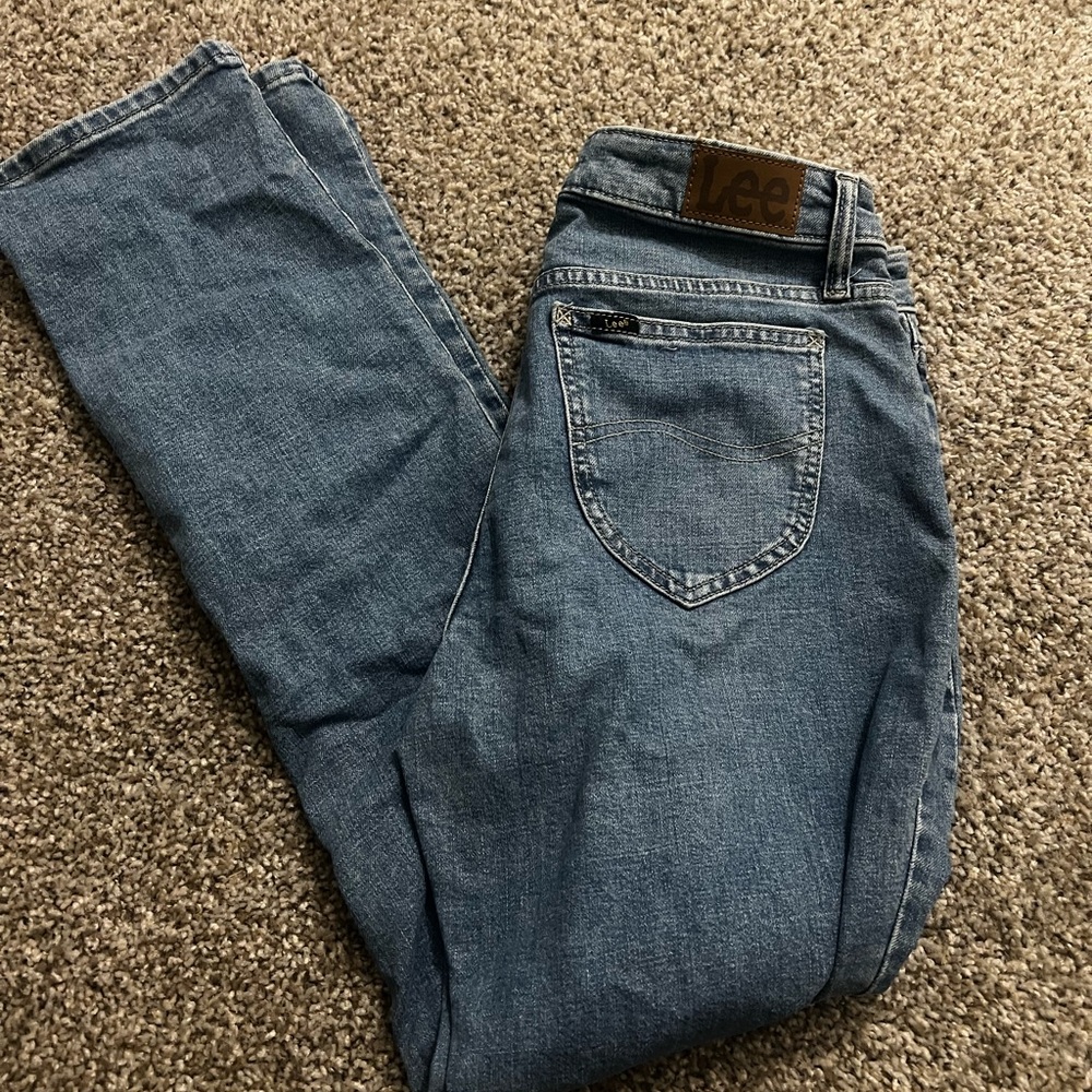 Lee Women's Blue Straight Leg Jeans